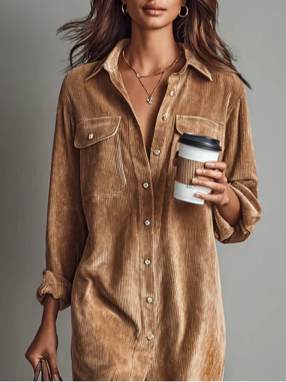 Fit-and-Flare Midi Dress