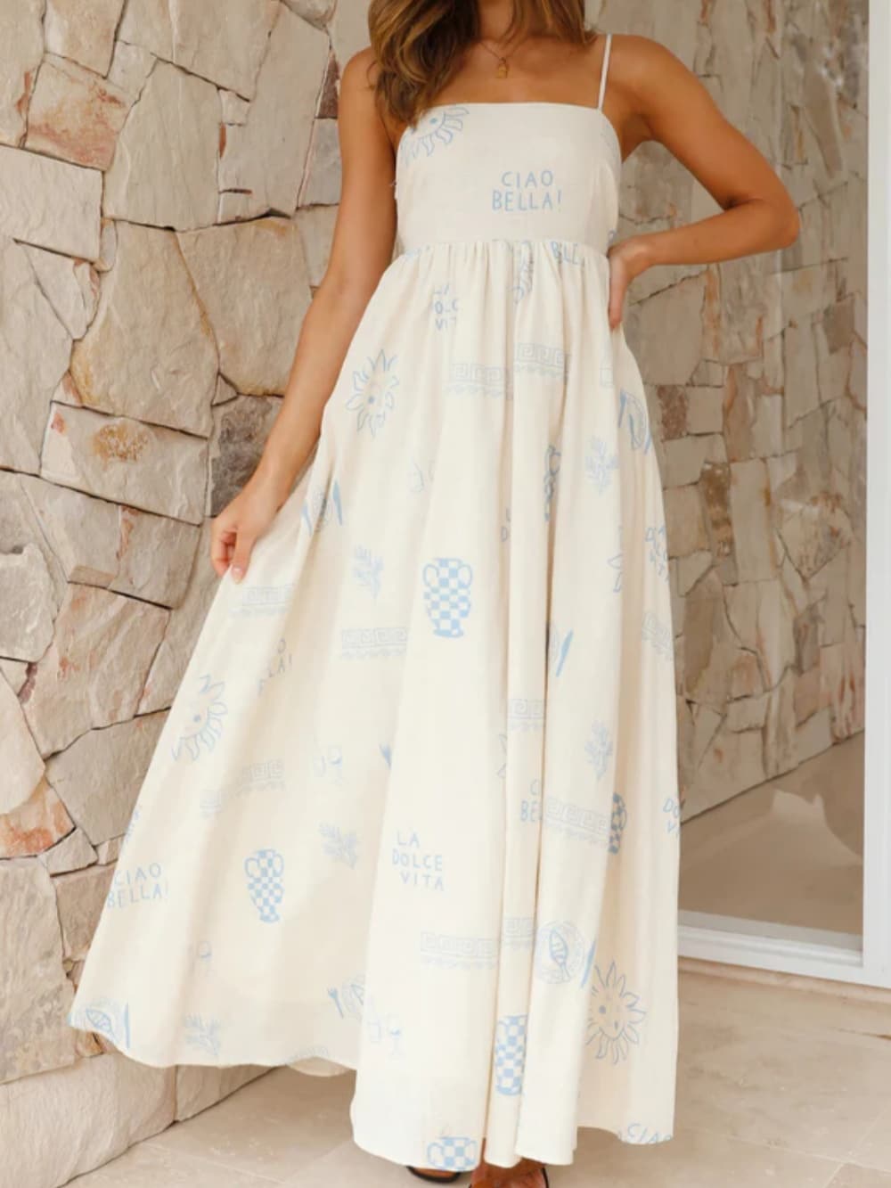 Open-Back Maxi Dress