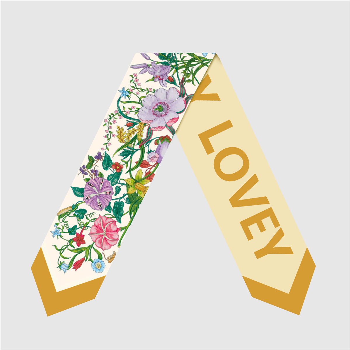 Printed Silk-Feel Skinny Scarf