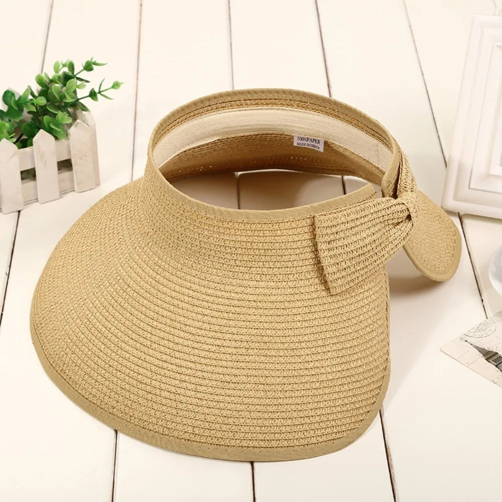Foldable Straw Sun Visor
