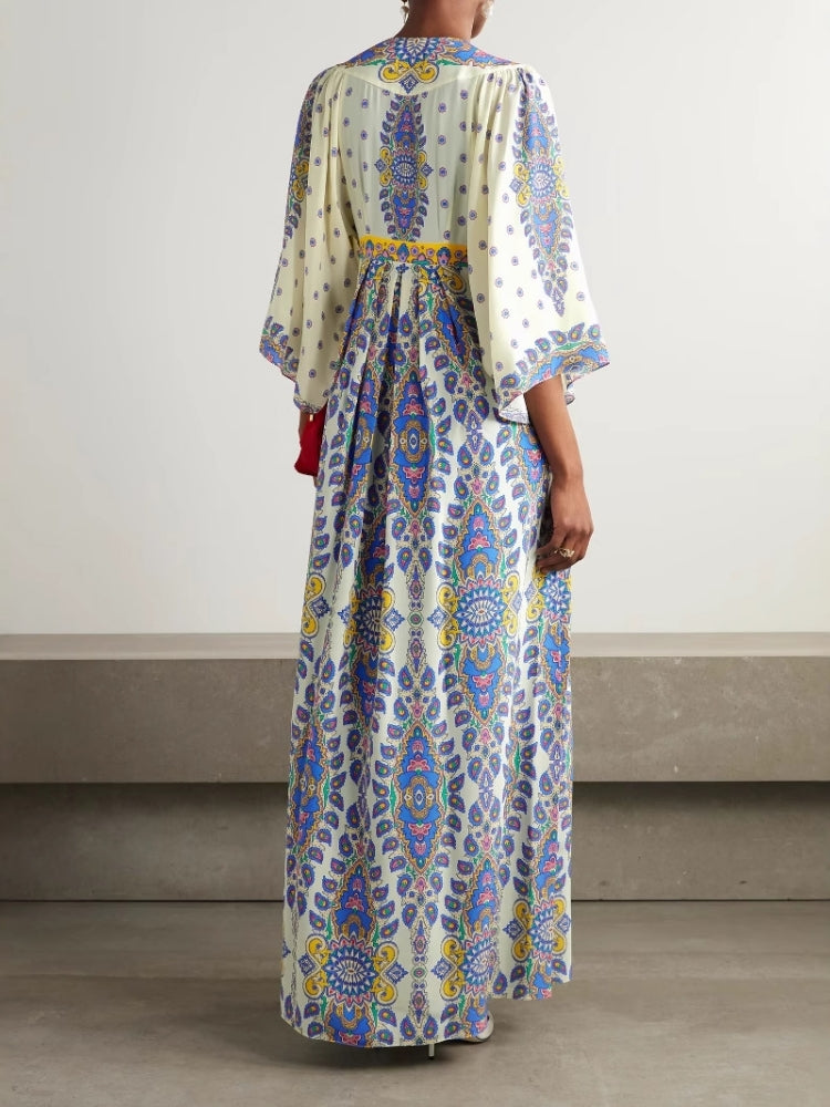 Printed Loose Maxi Dress