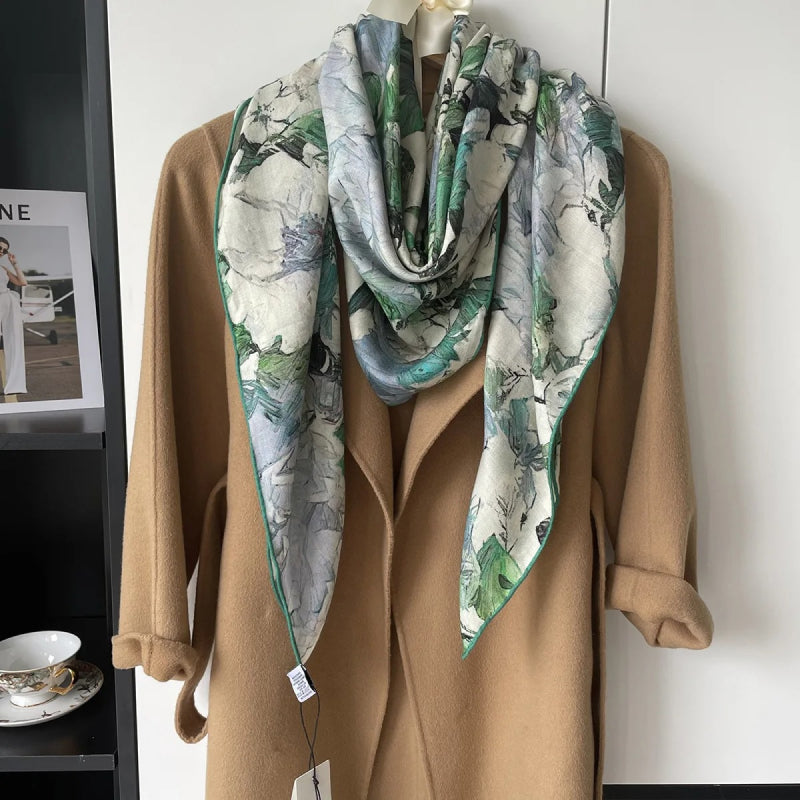Floral Soft-Woven Scarf