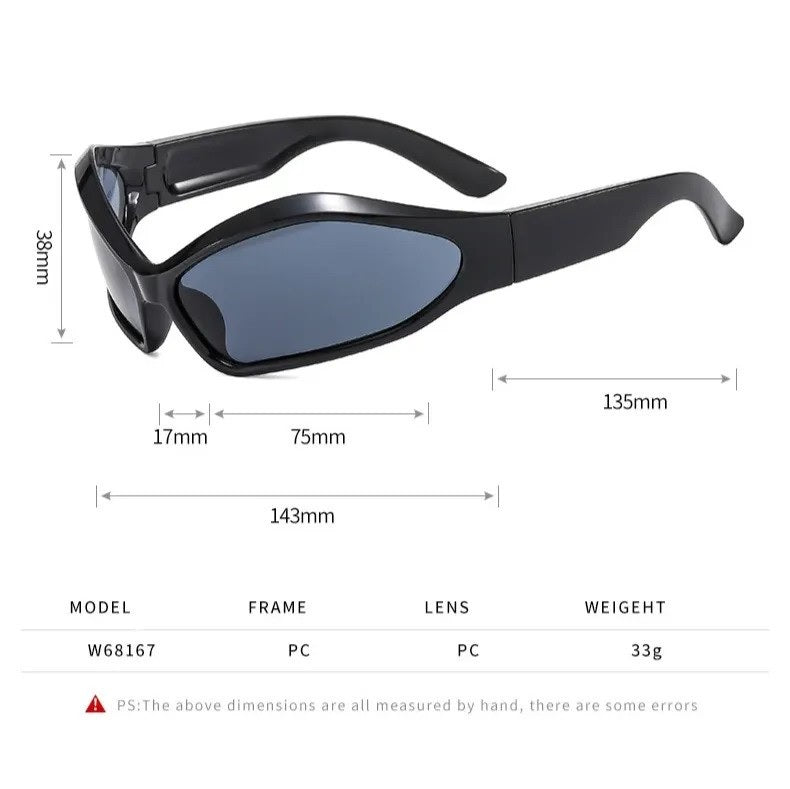 Y2K Wraparound Sport Sunglasses