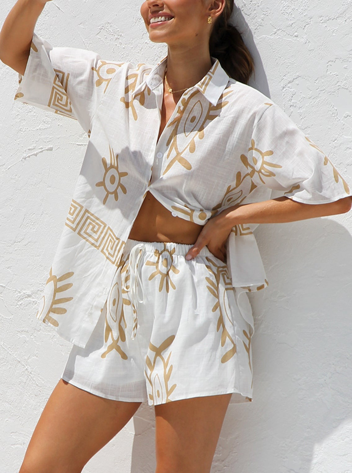 Adara Set CAMEL — women's co-ord set by Emyri