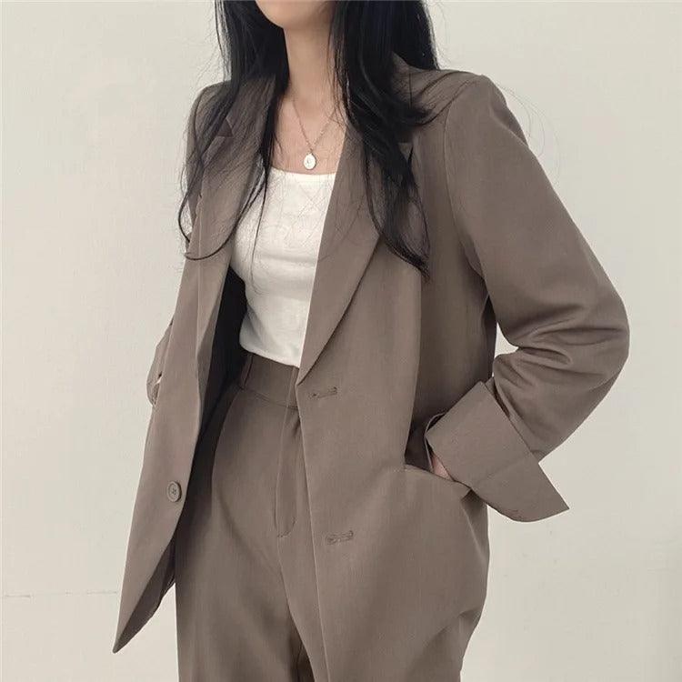 Oversized Blazer Trouser Suit Set