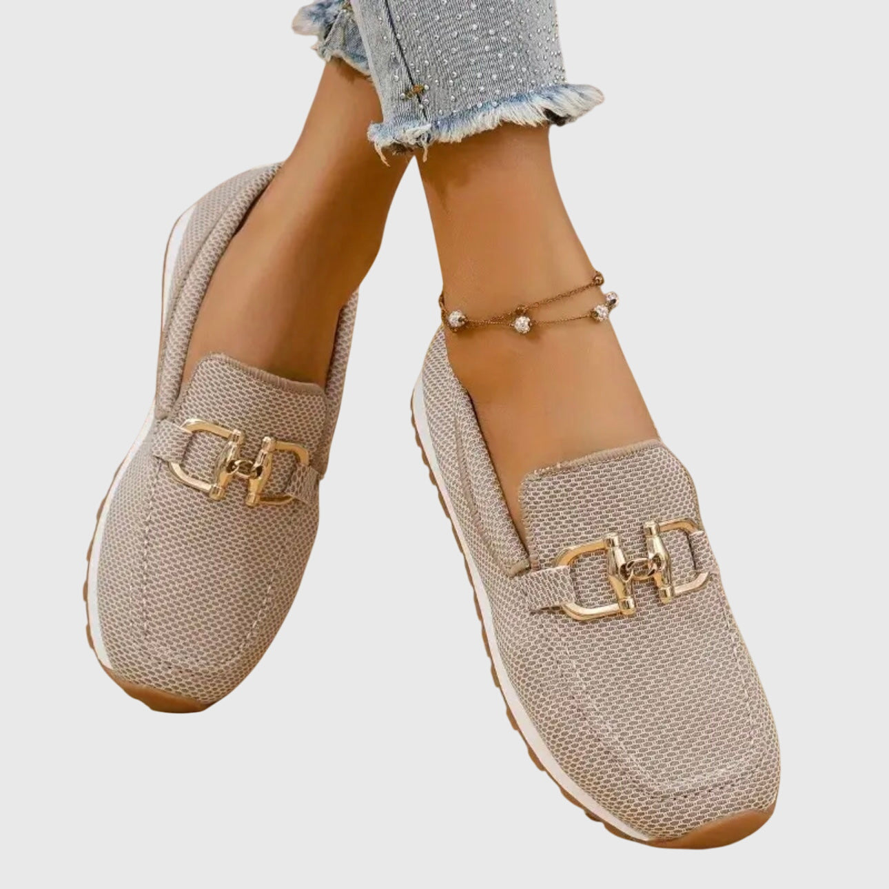 Gold Detail Comfort Loafers