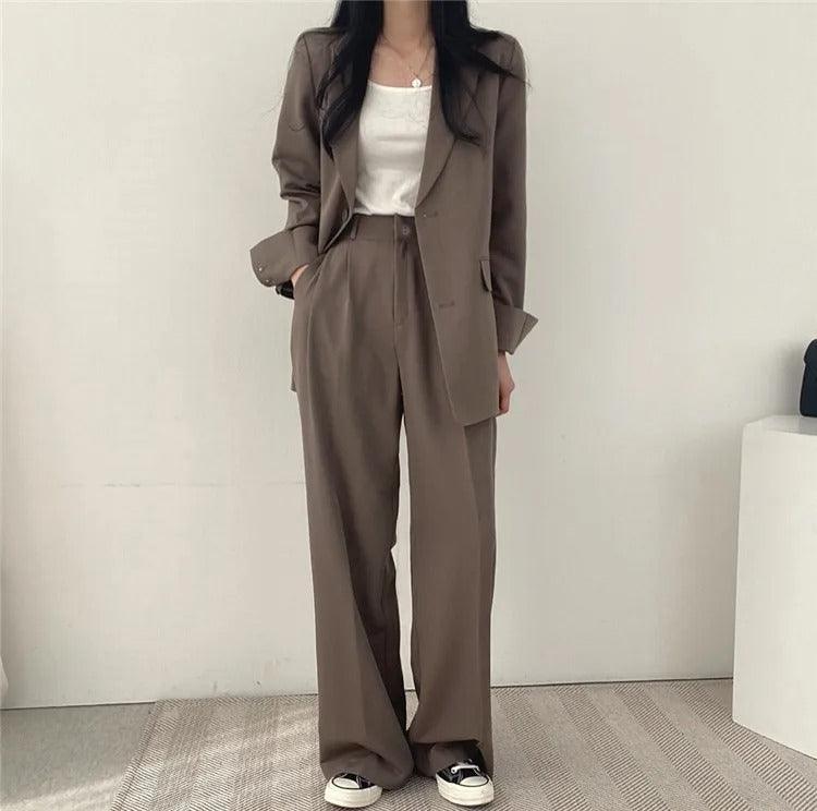 Oversized Blazer Trouser Suit Set