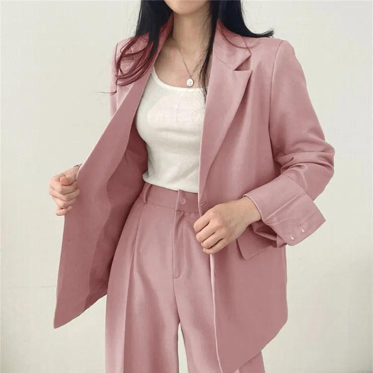 Oversized Blazer Trouser Suit Set