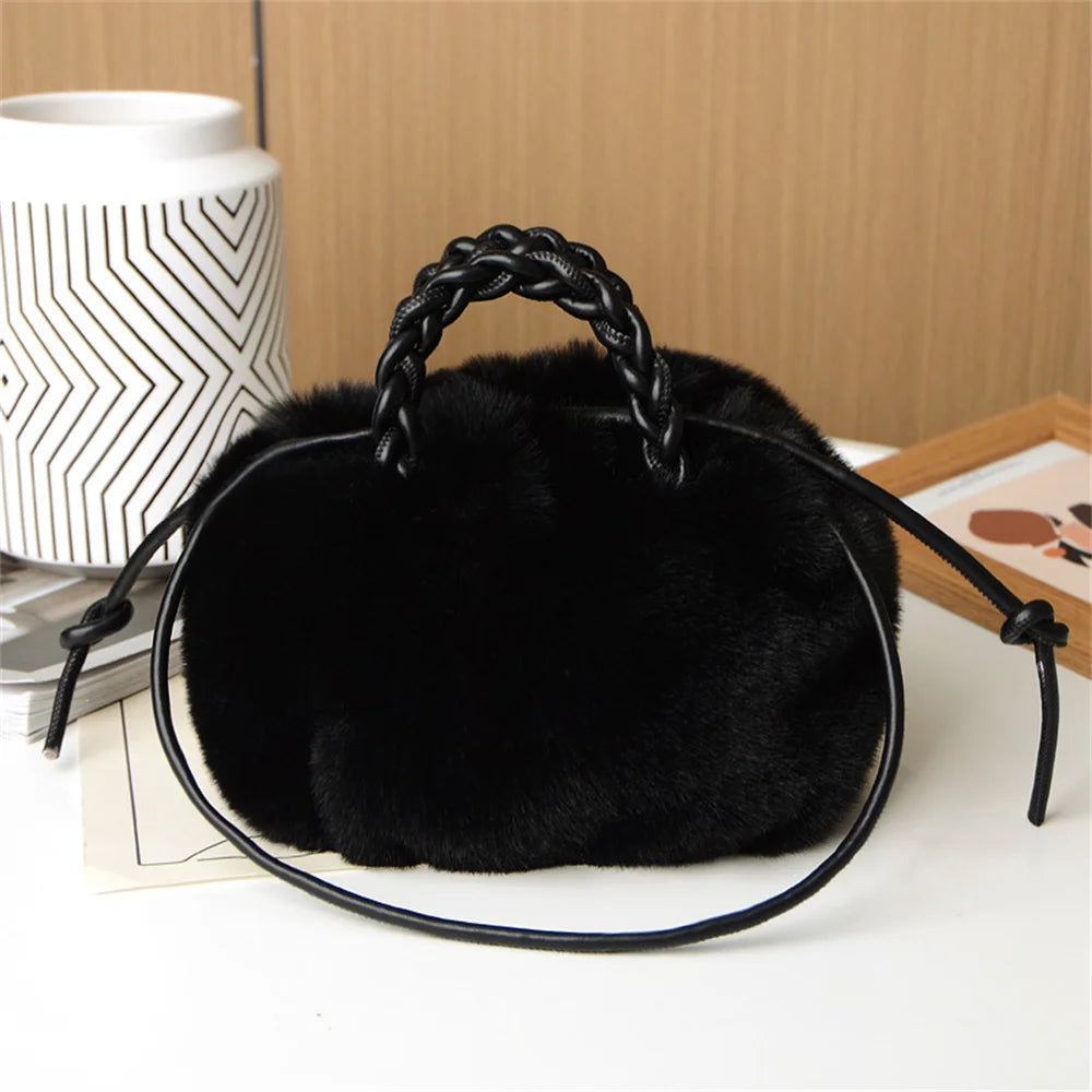 Teddy Plush Shoulder Bag
