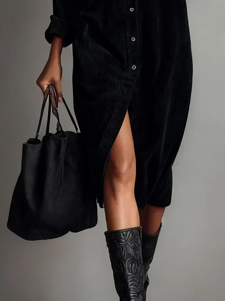 Fit-and-Flare Midi Dress