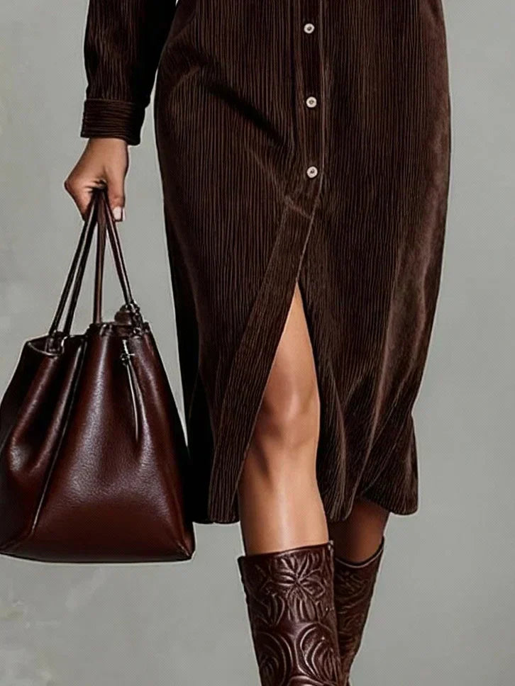 Fit-and-Flare Midi Dress