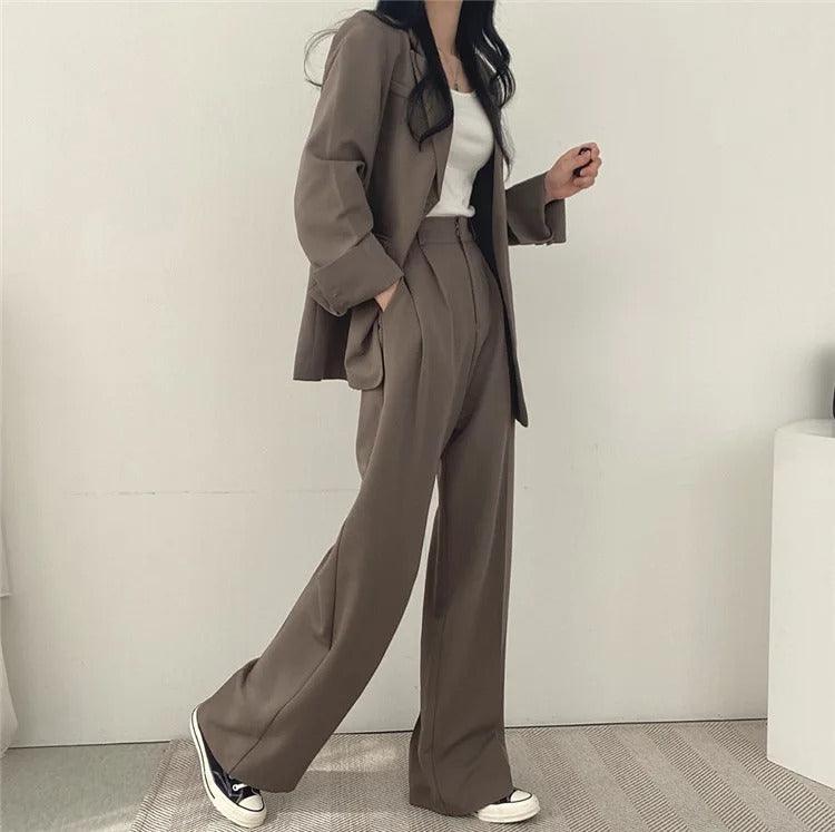 Oversized Blazer Trouser Suit Set