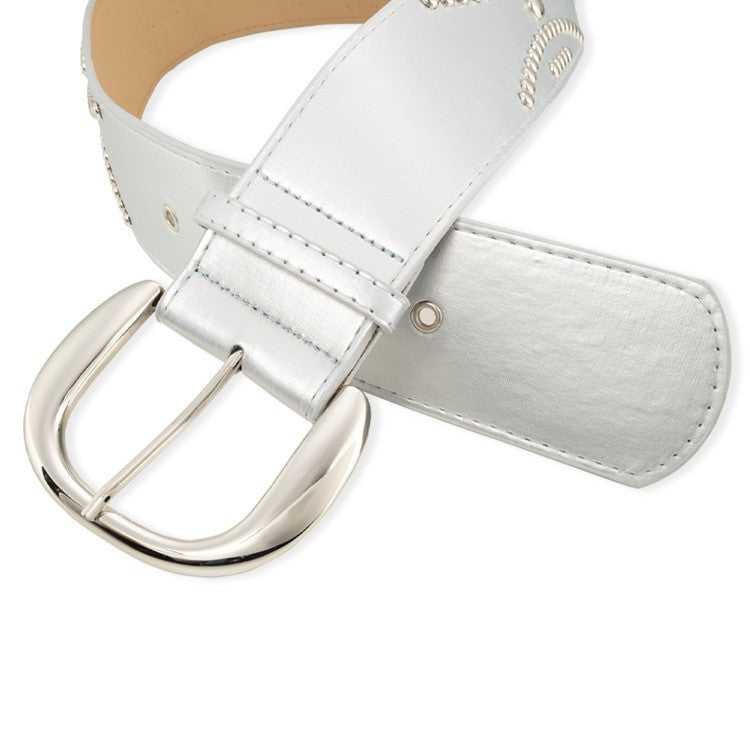 Studded Wide Waist Belt