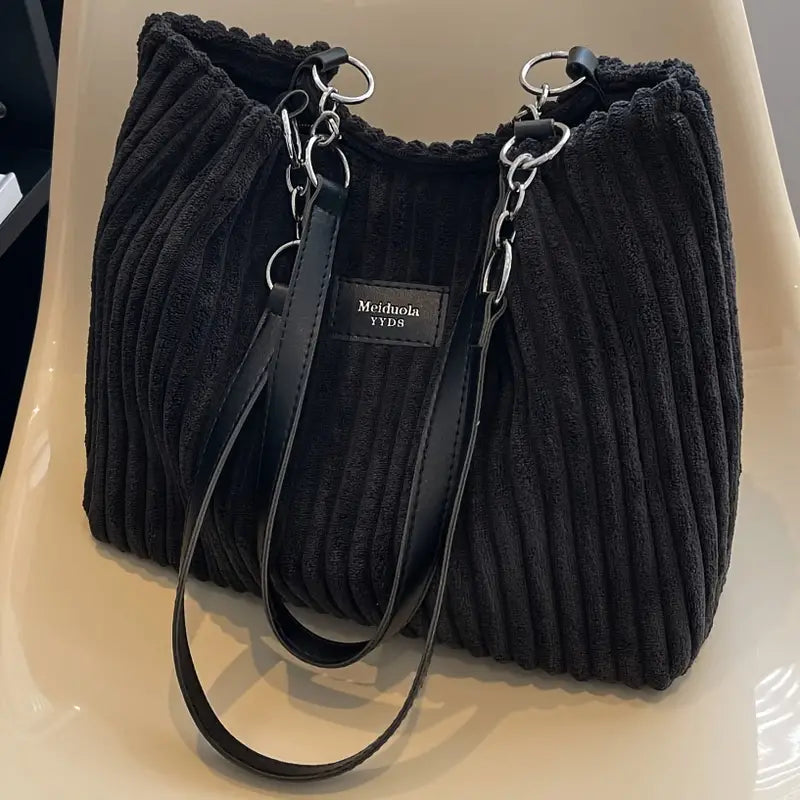 Olivia | Luxury Corduroy Tote Bag