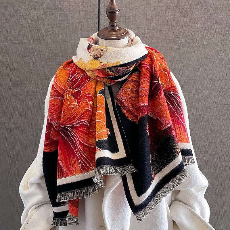 Reversible Two-Tone Scarf
