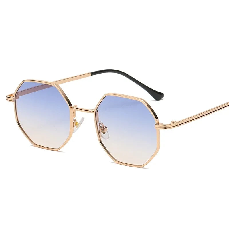 Polygonal Metal Sunglasses