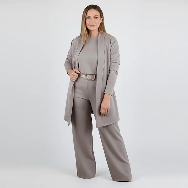 Longline Blazer Three-Piece Set