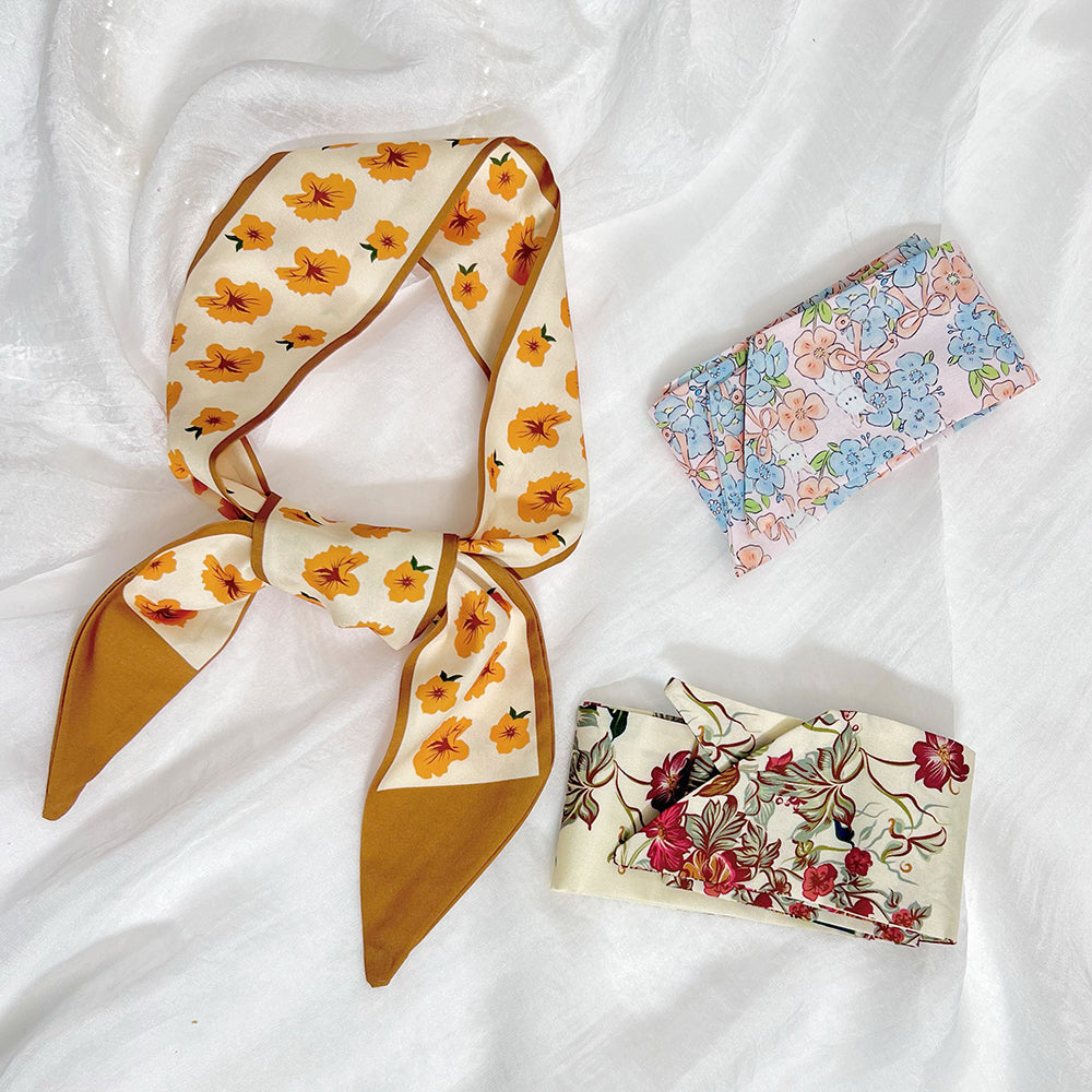 Floral Hair Ribbon Gift Set