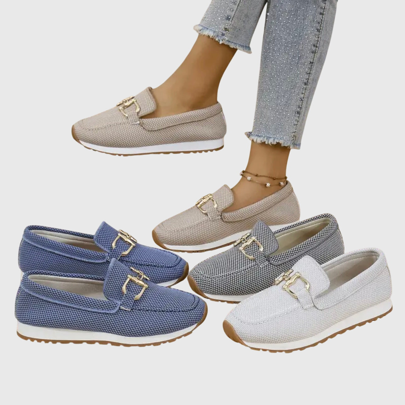 Gold Detail Comfort Loafers