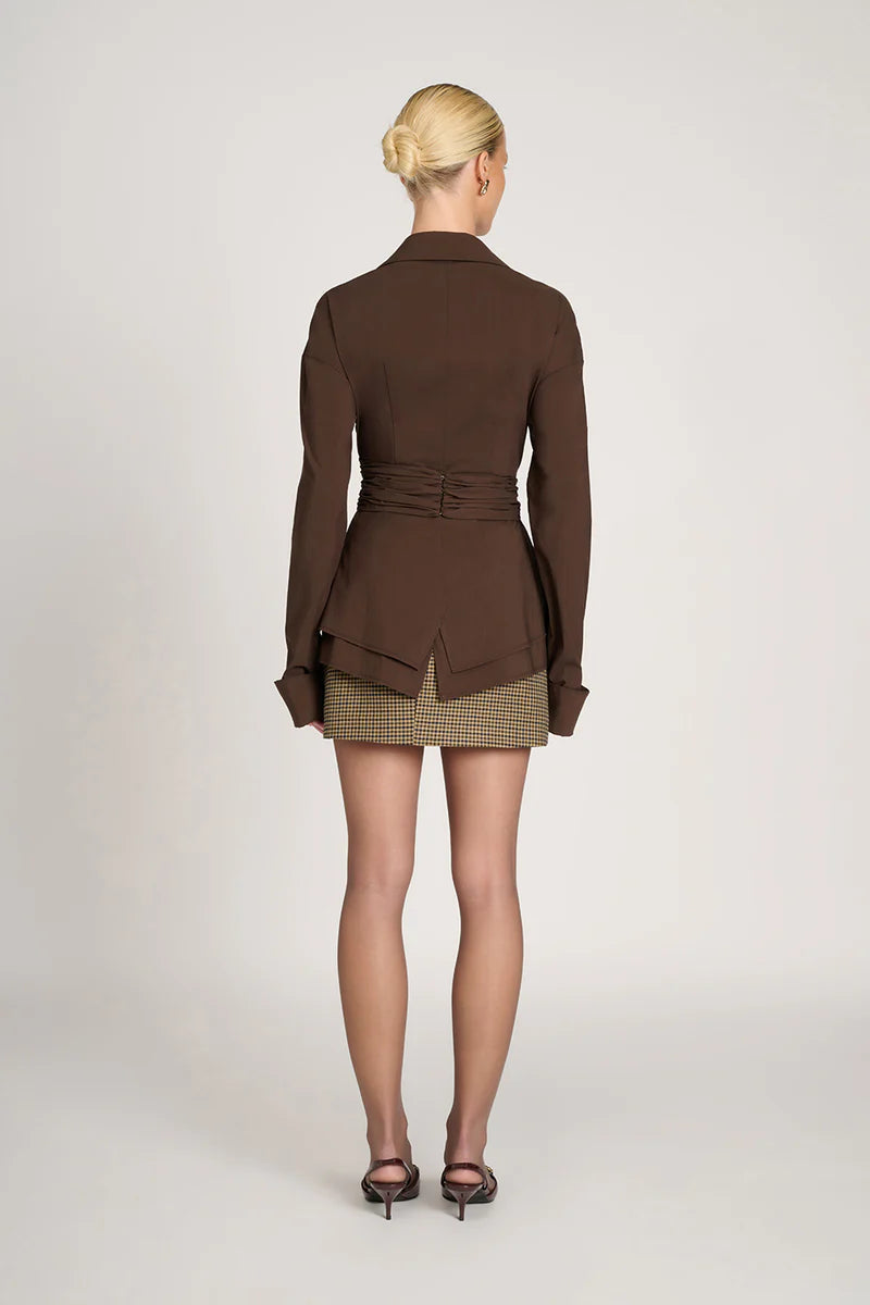 Draped Waist Shirt — women's shirt, view 7 by Emyri