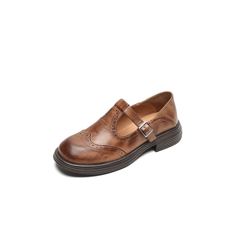 Polished Leather Mary Janes