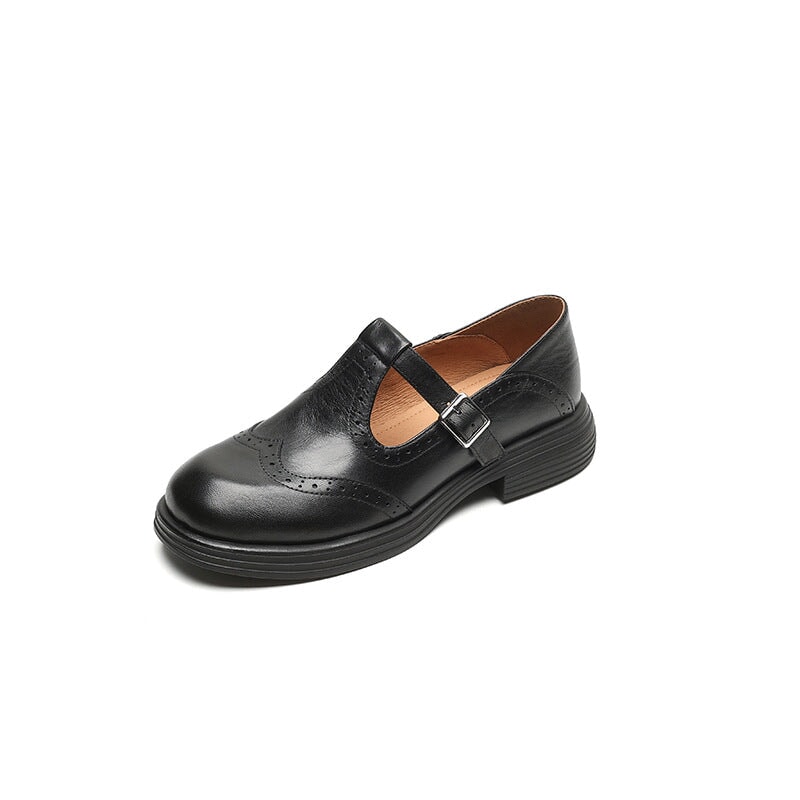 Polished Leather Mary Janes