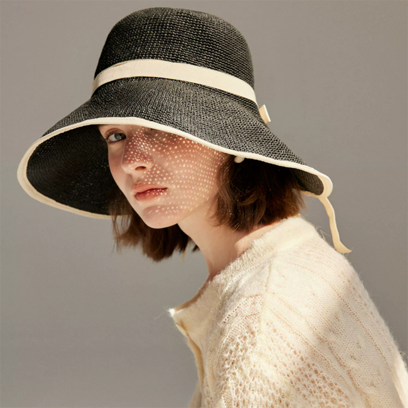 Woven Straw Bucket Sun Hat