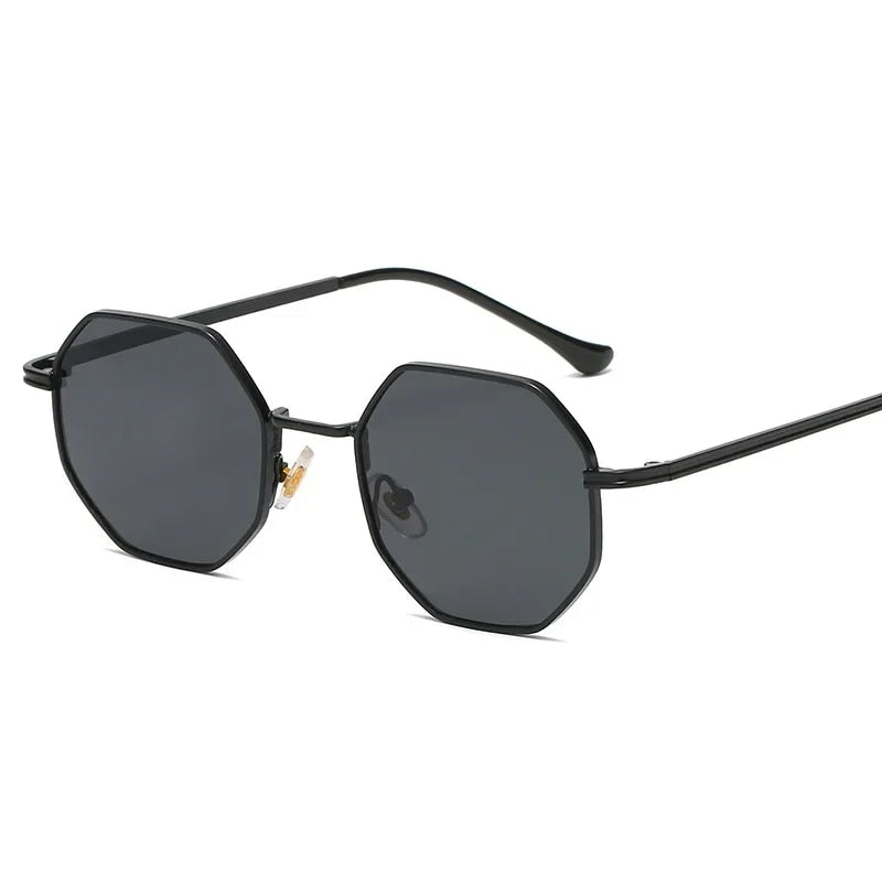 Polygonal Metal Sunglasses