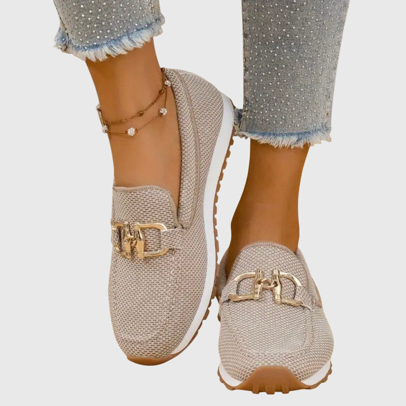 Gold Detail Comfort Loafers