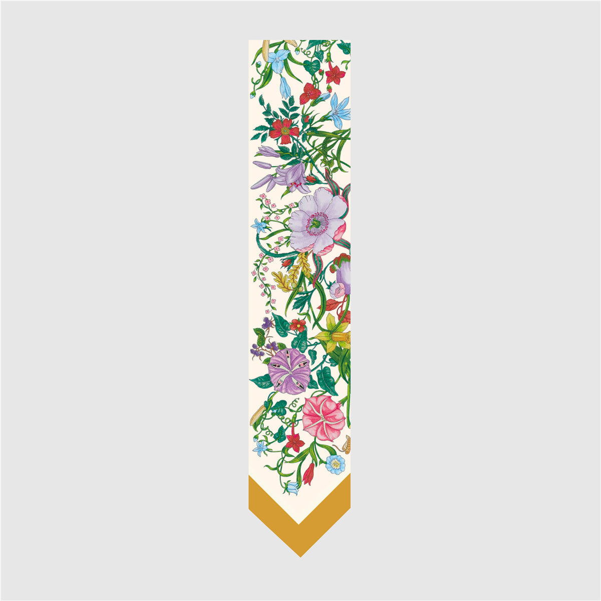 Printed Silk-Feel Skinny Scarf