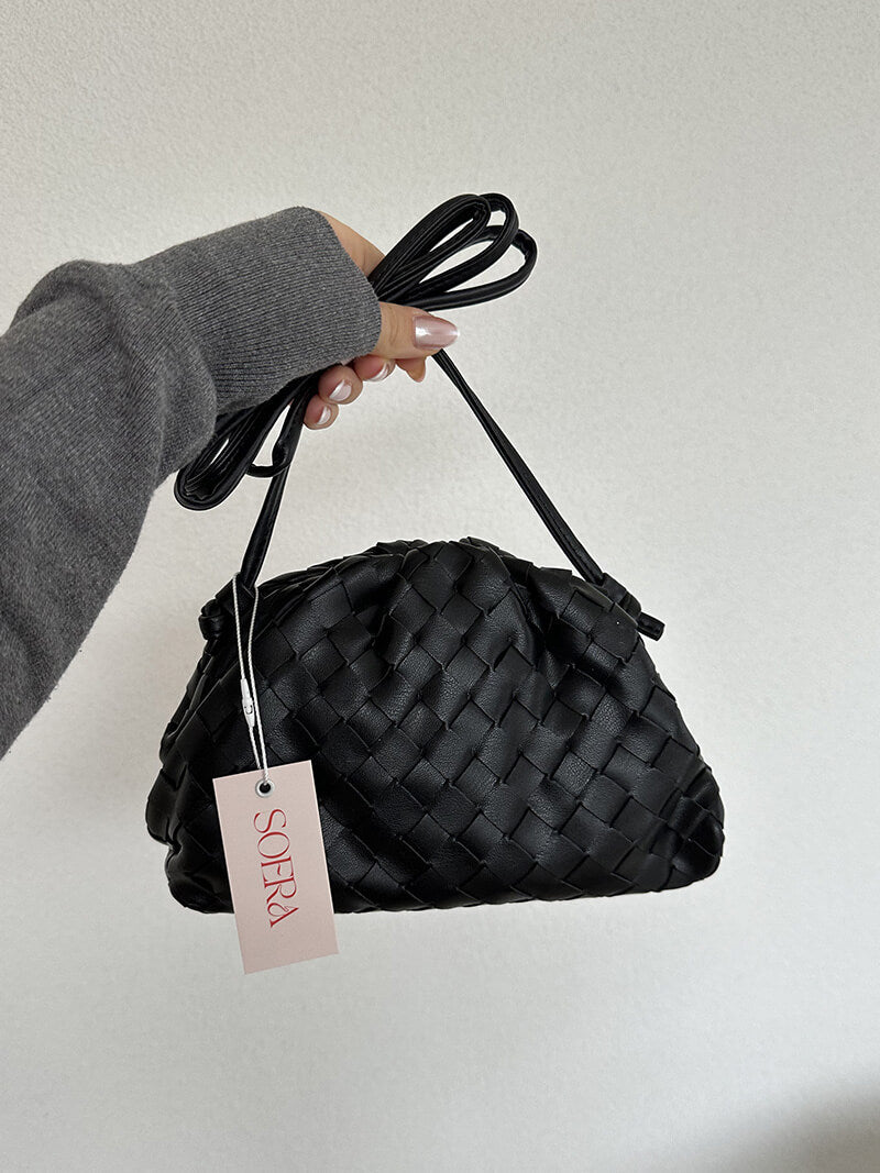 Handwoven Shoulder Bag — women's shoulder bag, view 4 by Emyri