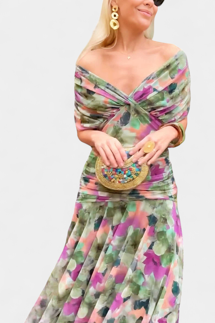 Flowing Drape Dress