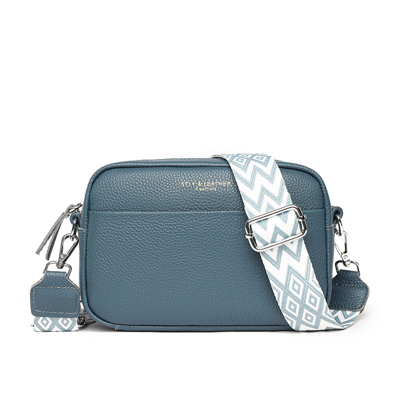 Women's compact leather crossbody bag — additional view
