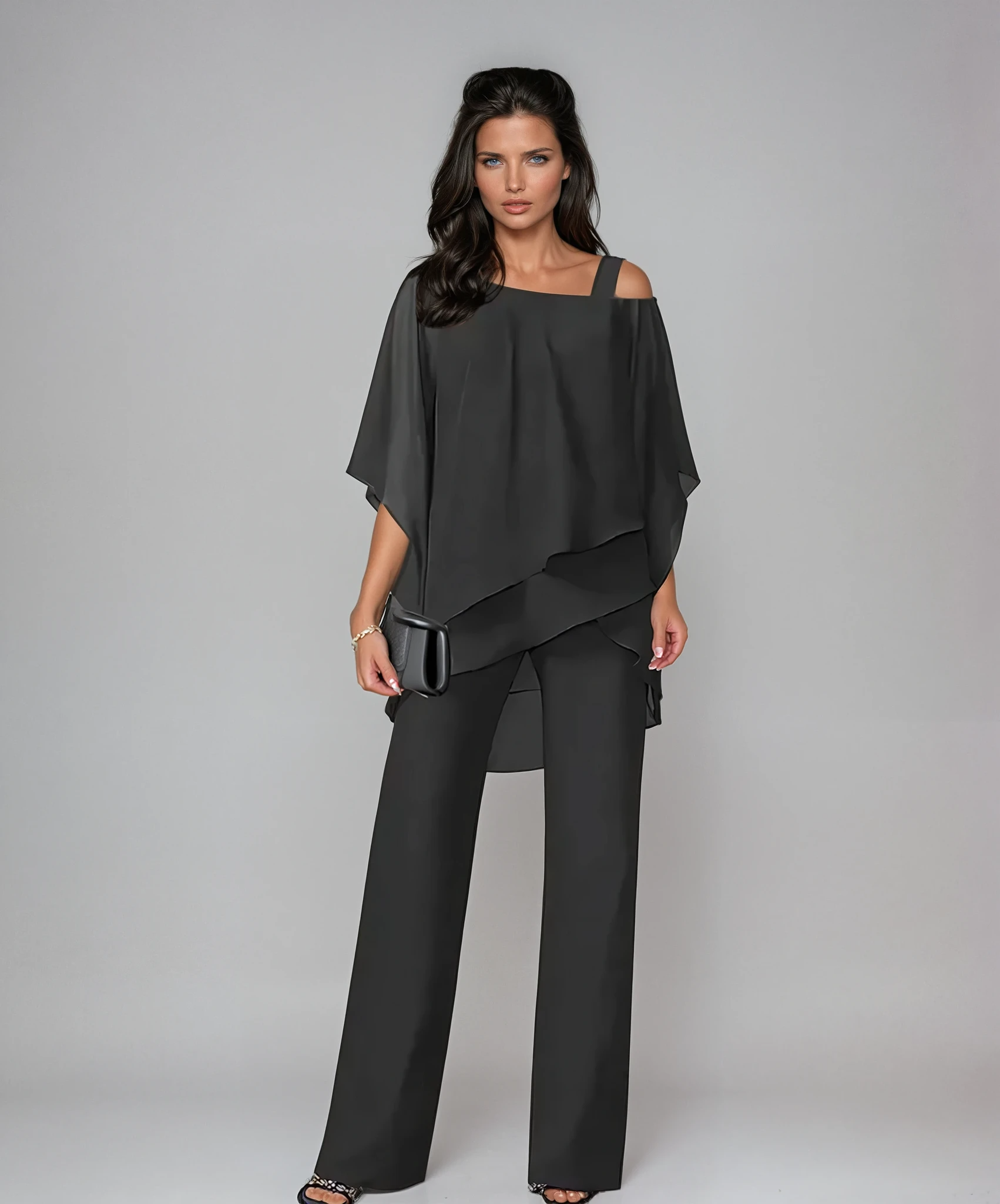 Flowing Overlay Two-Piece Set