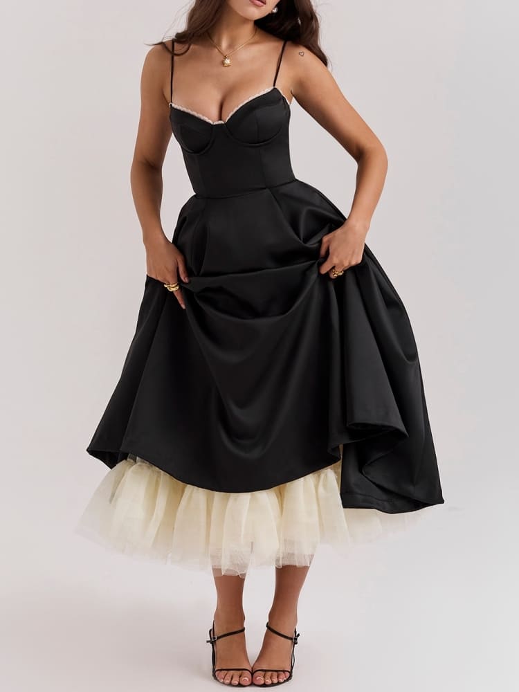 Sweetheart Tulle Midi Dress
