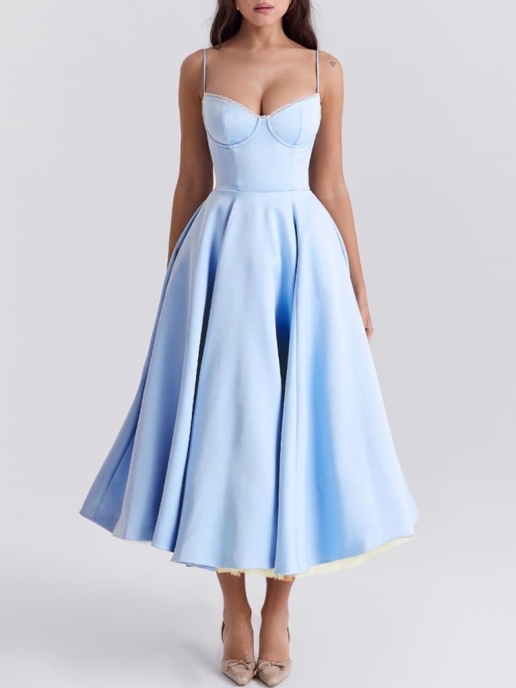 Sweetheart Tulle Midi Dress