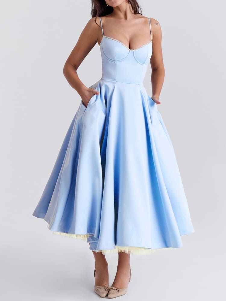Sweetheart Tulle Midi Dress