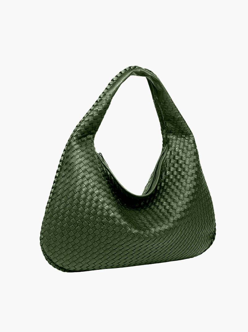 Oversized Woven Tote Bag — women's tote bag, view 10 by Emyri