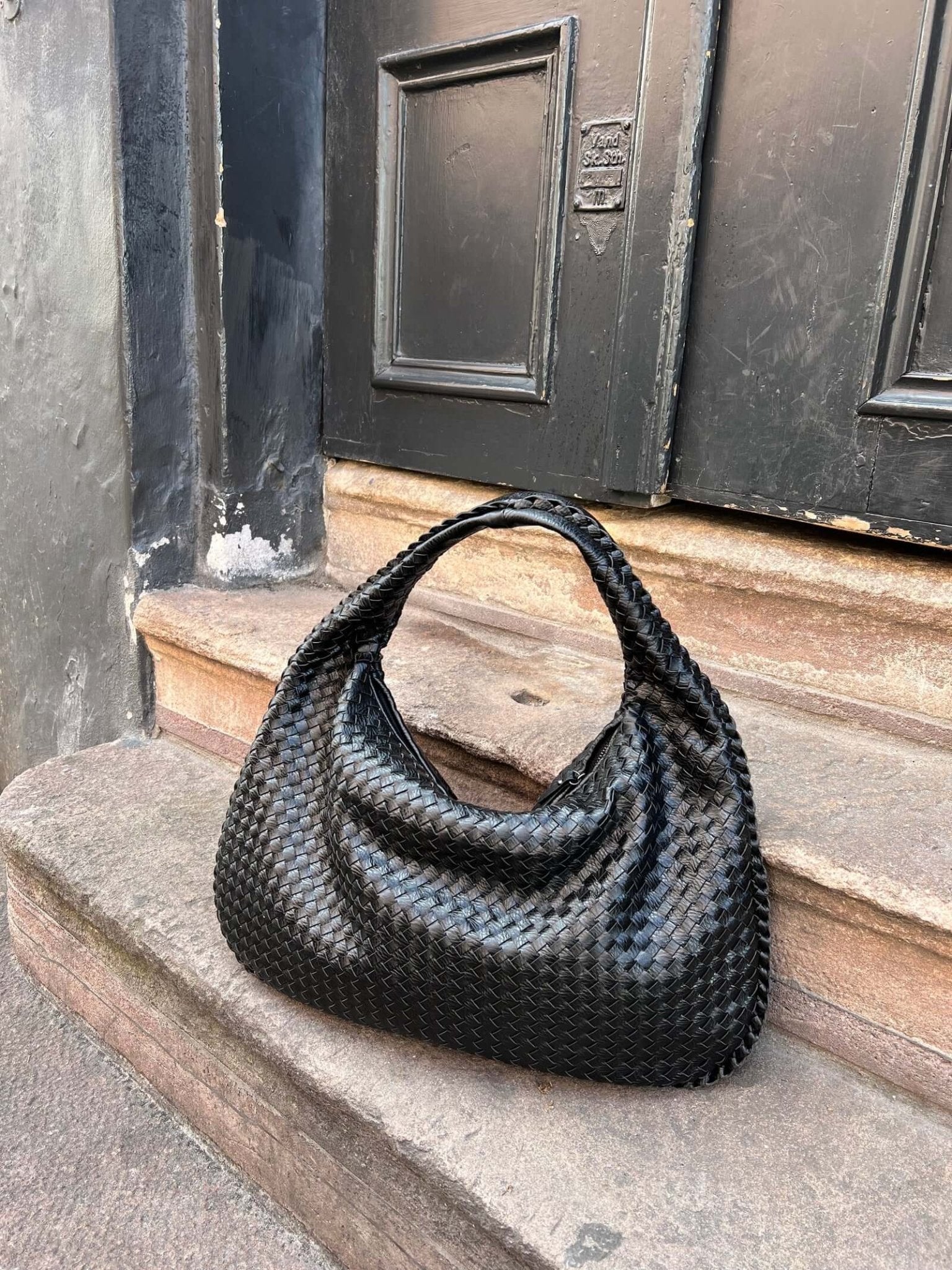 Oversized Woven Tote Bag — women's tote bag, view 12 by Emyri