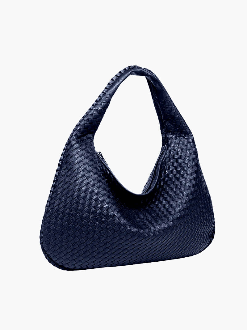 Oversized Woven Tote Bag — women's tote bag, view 5 by Emyri