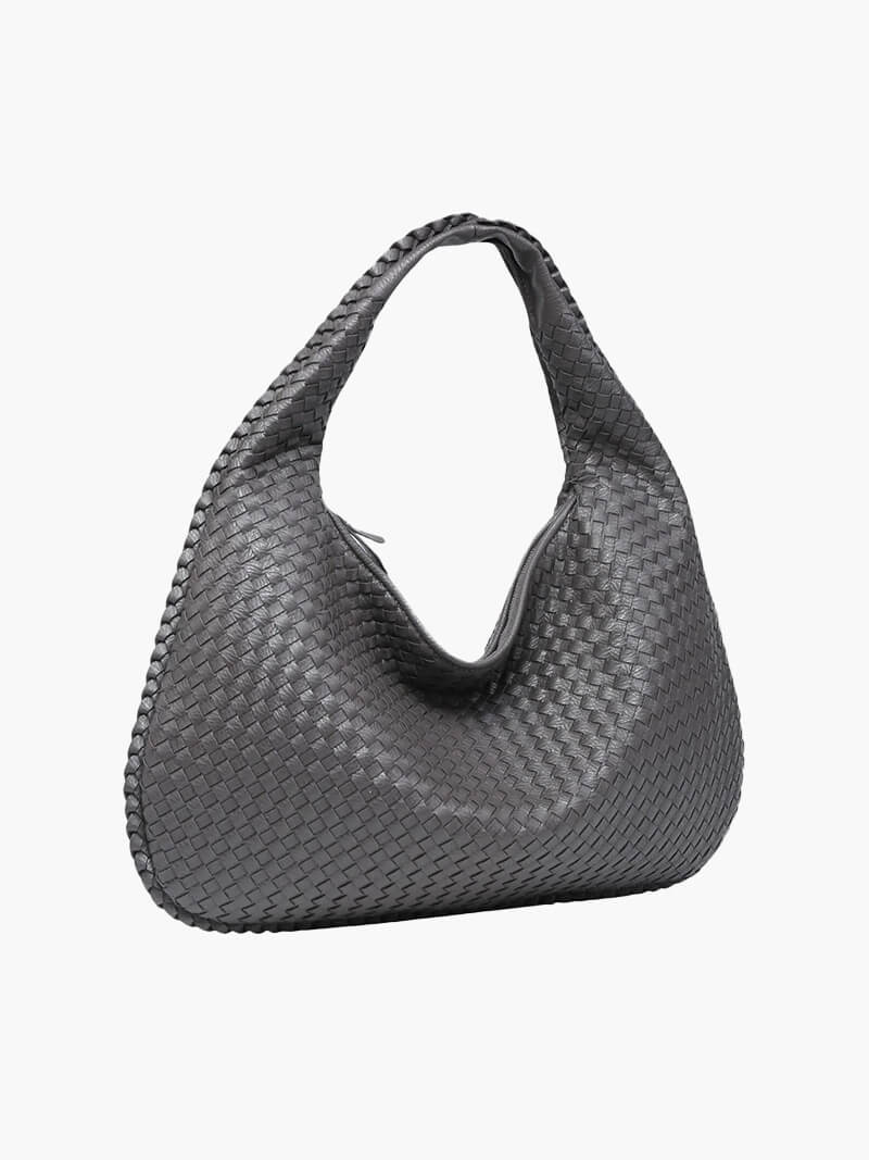 Oversized Woven Tote Bag — women's tote bag, view 6 by Emyri