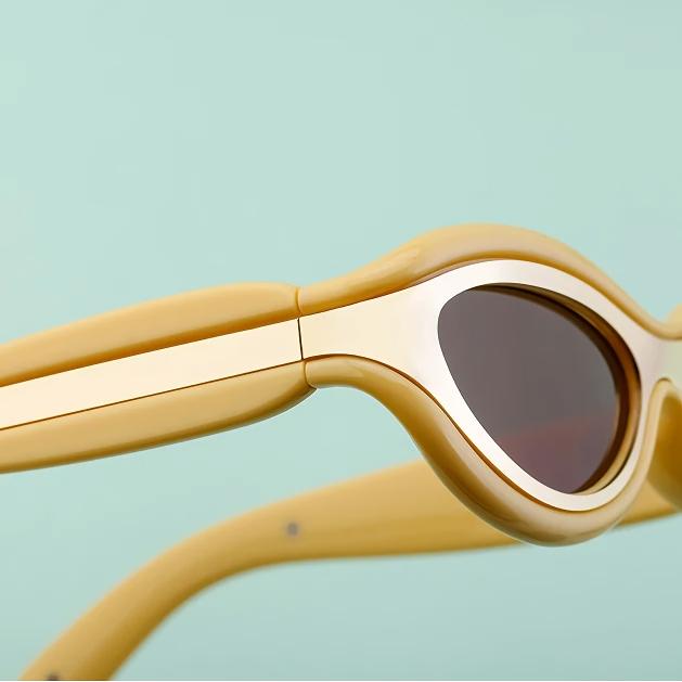 Round Steampunk Sunglasses — women's sunglasses, view 4 by Emyri