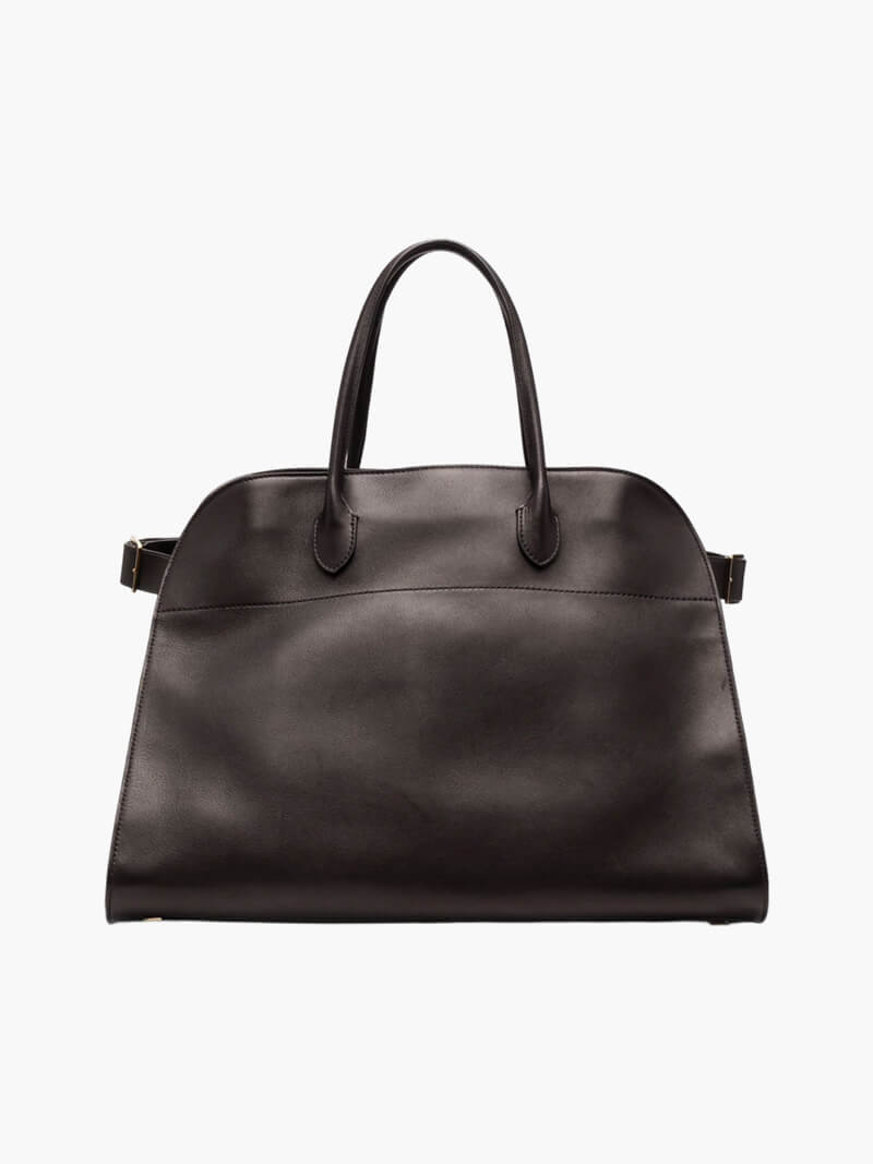 Suede-Trim Shopper Bag