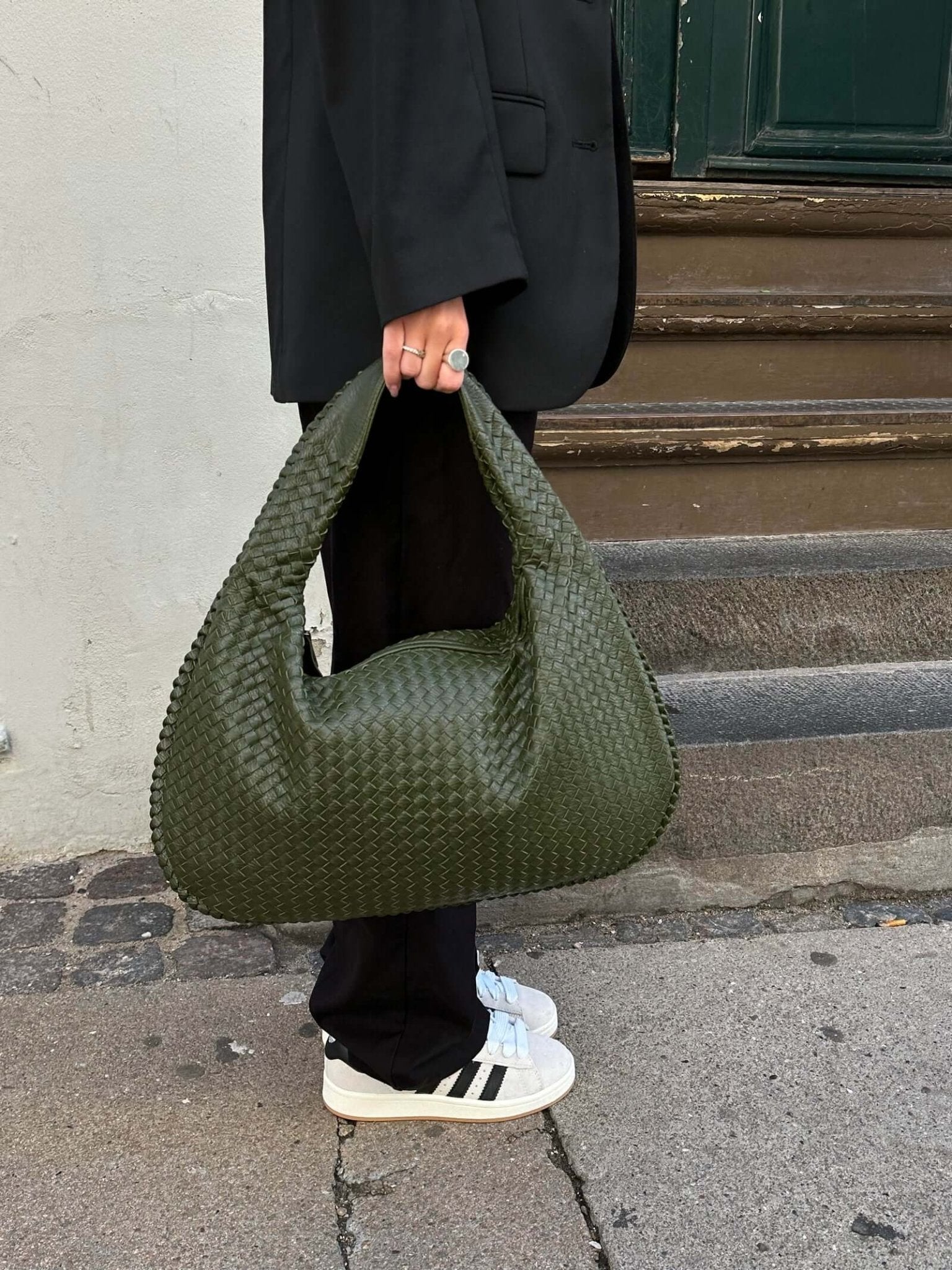Oversized Woven Tote Bag
