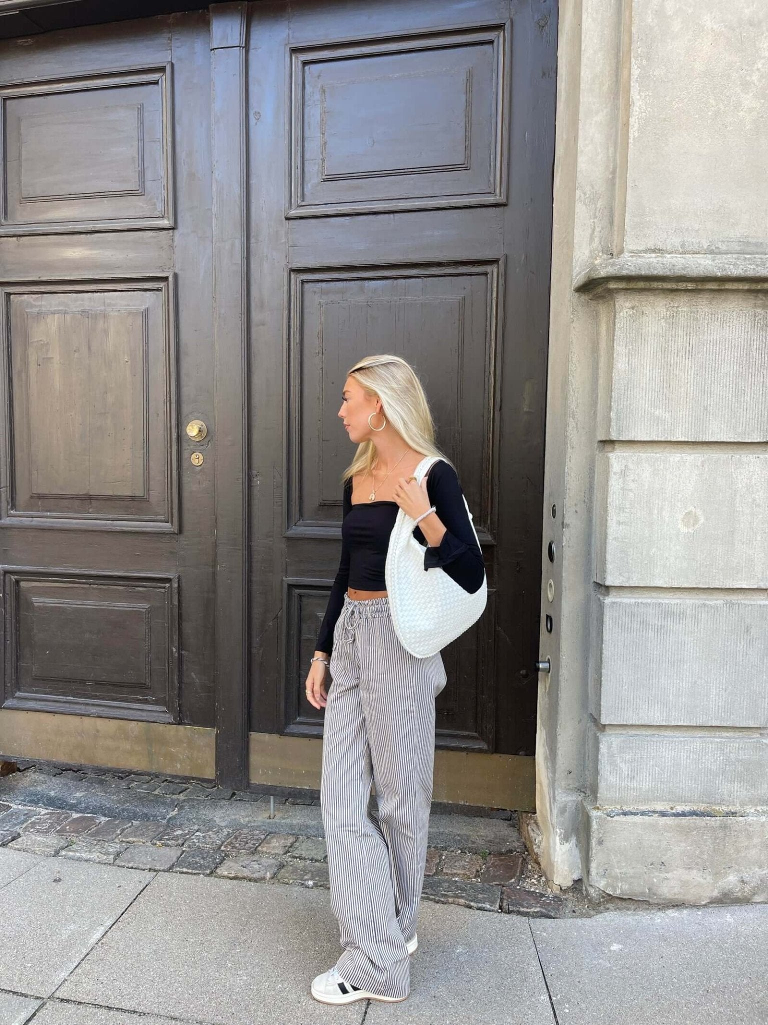 Oversized Woven Tote Bag