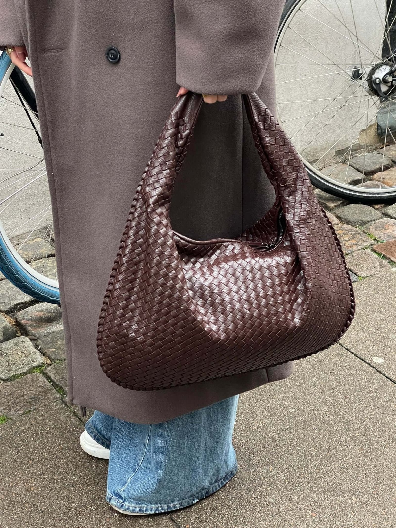 Oversized Woven Tote Bag