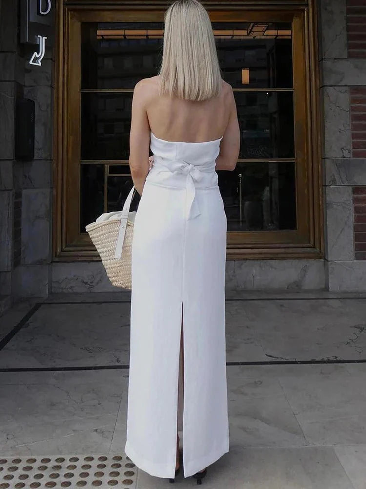 Halter Top & Maxi Skirt Set