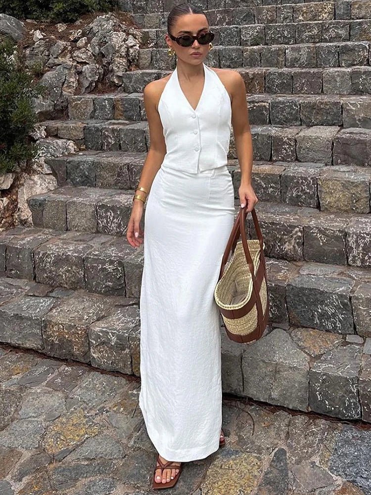 Halter Top & Maxi Skirt Set