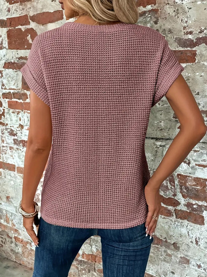 Waffle Knit Tee