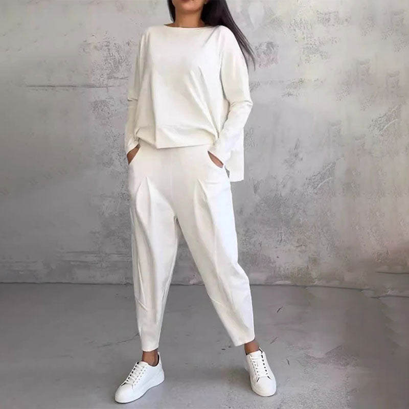 Coordinated Two-Piece Trouser Set